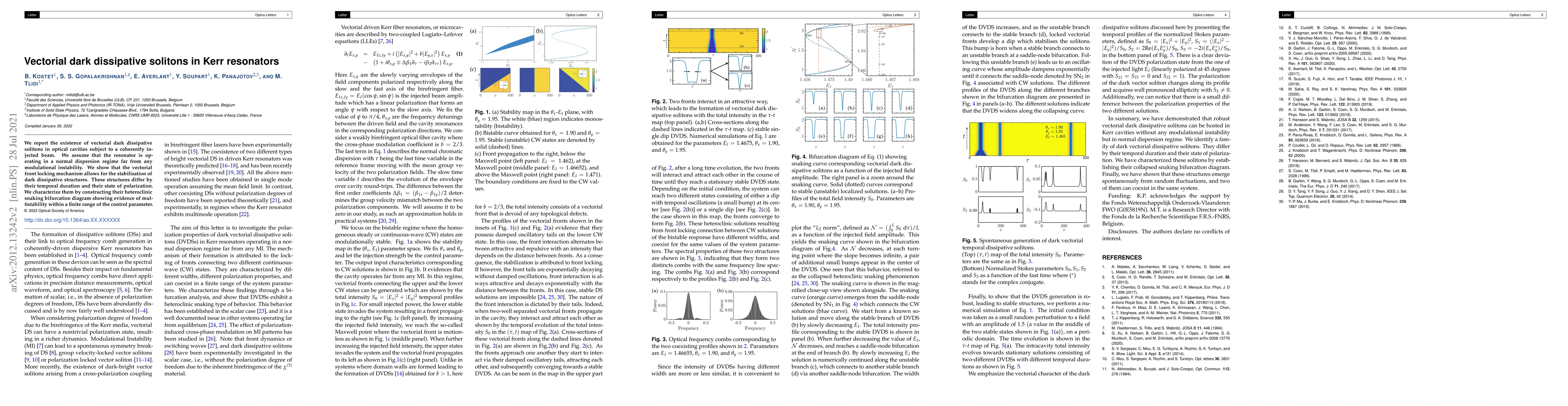 Thumbnail for Vectorial dark dissipative solitons in Kerr resonators
