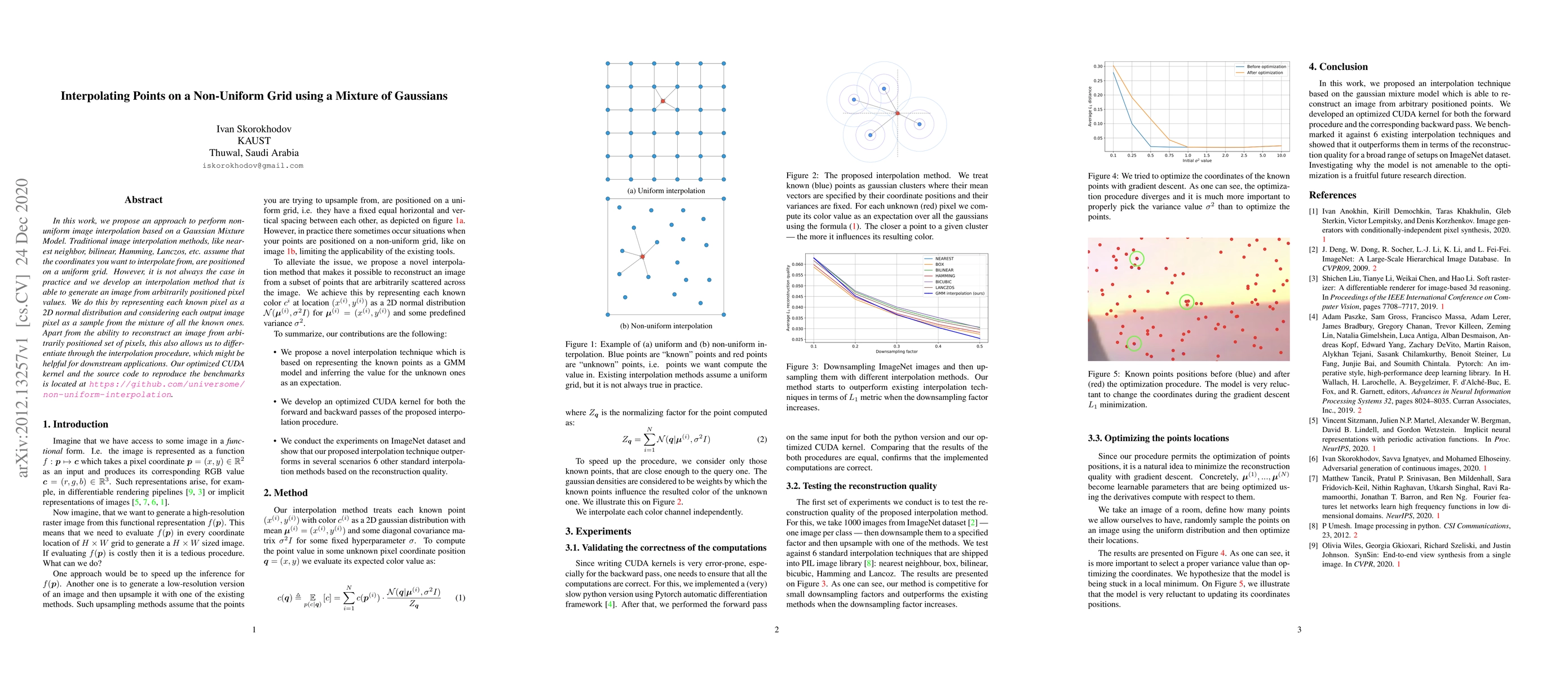 Thumbnail for Interpolating Points on a Non-Uniform Grid using a Mixture of Gaussians