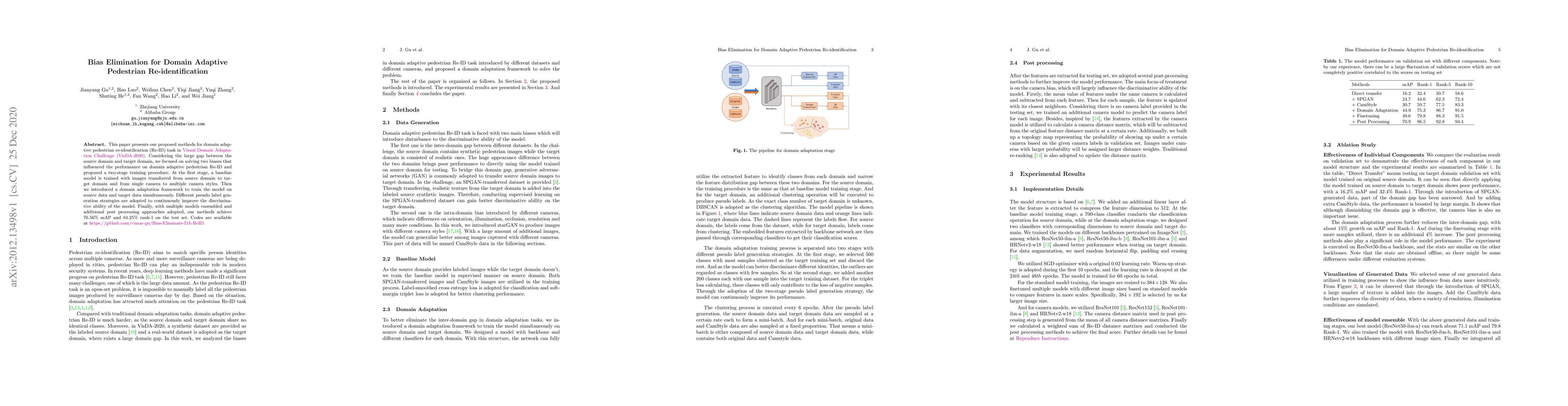 Thumbnail for 1st Place Solution to VisDA-2020: Bias Elimination for Domain Adaptive
  Pedestrian Re-identification