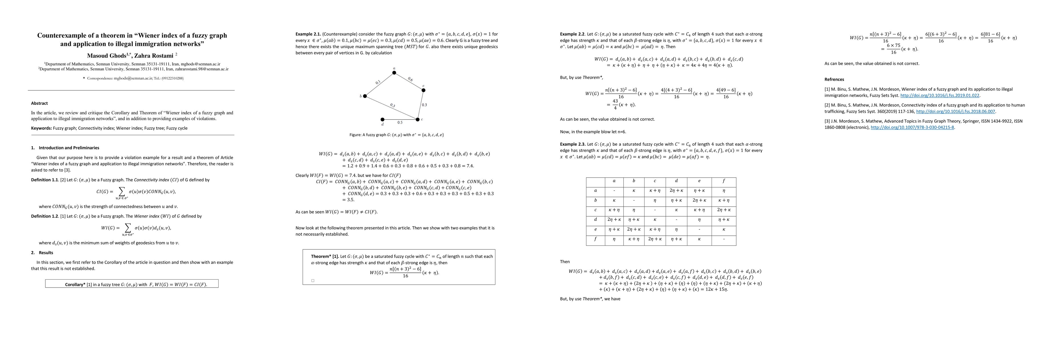 Thumbnail for Counterexample of a theorem in Wiener index of a fuzzy graph and
  application to illegal immigration networks