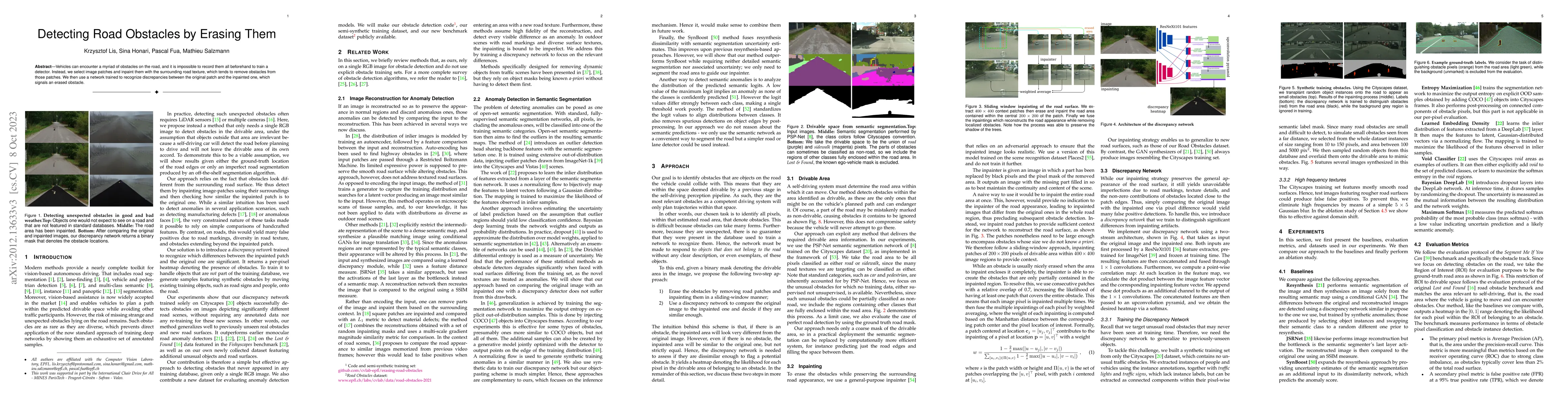 Thumbnail for Detecting Road Obstacles by Erasing Them