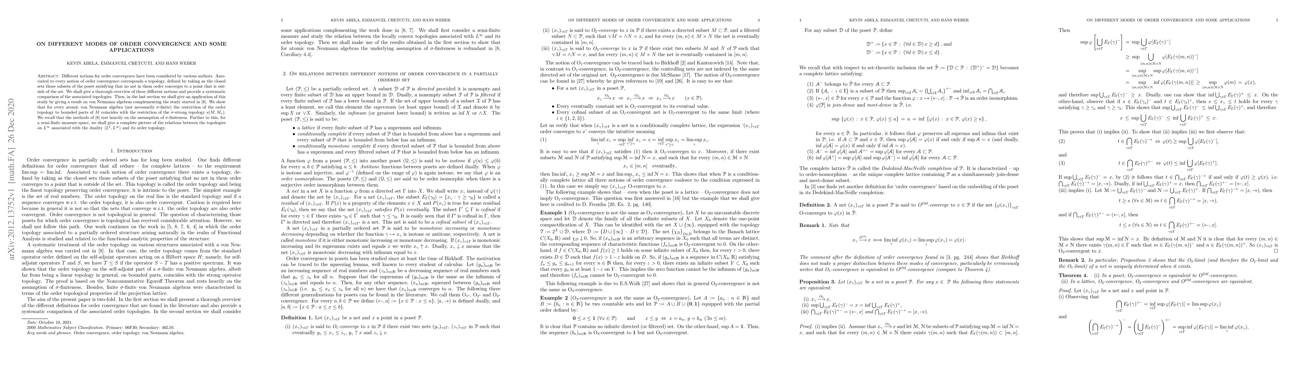Thumbnail for On different modes of order convergence and some applications