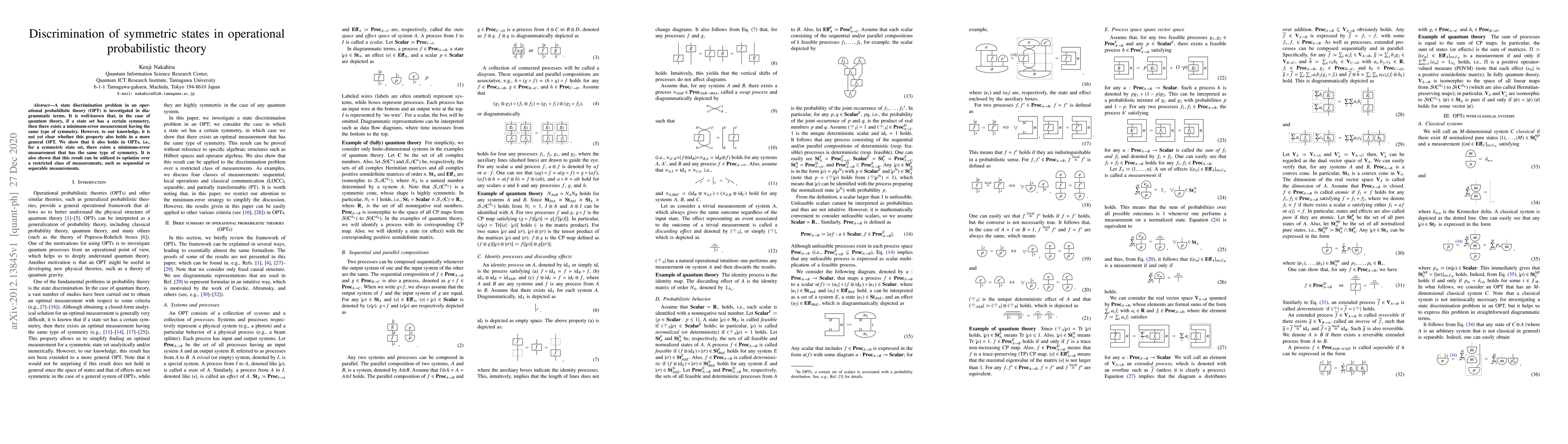 Thumbnail for Discrimination of symmetric states in operational probabilistic theory