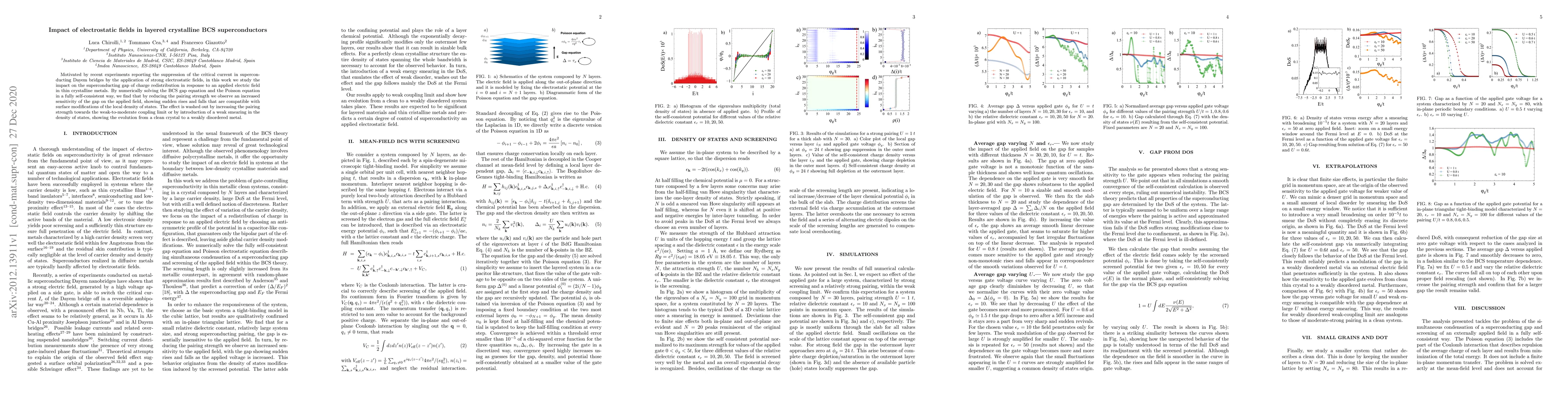 Thumbnail for Impact of electrostatic fields in layered crystalline BCS
  superconductors