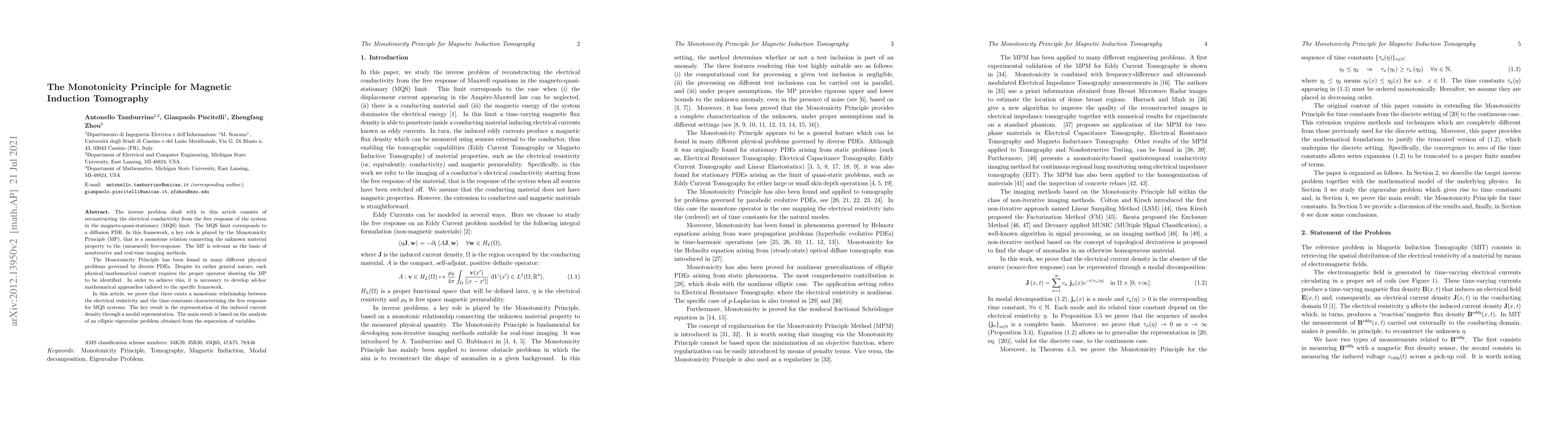 Thumbnail for The Monotonicity Principle for Magnetic Induction Tomography