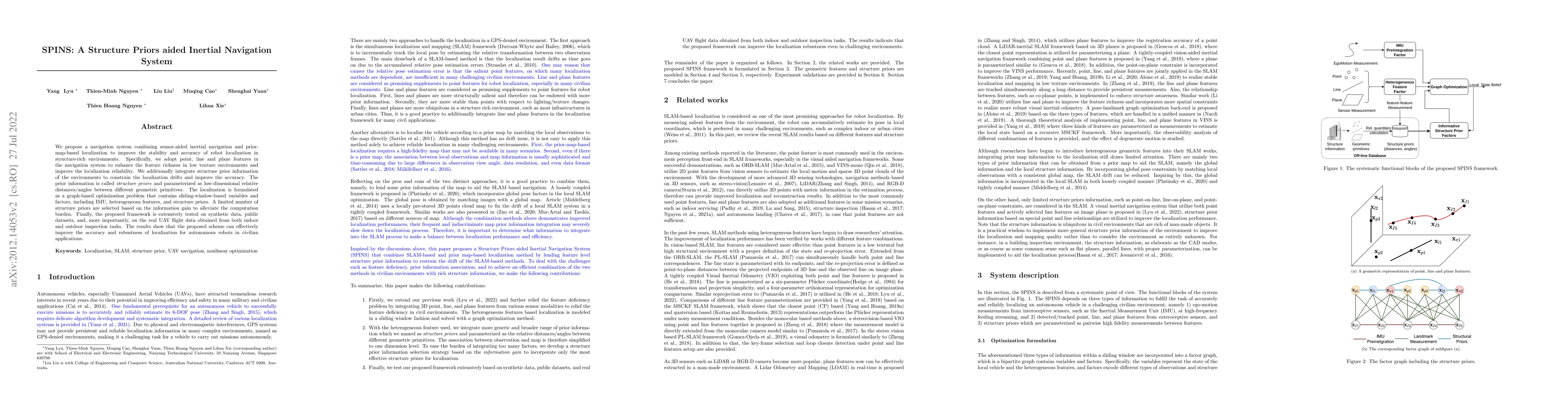 Thumbnail for SPINS: Structure Priors aided Inertial Navigation System