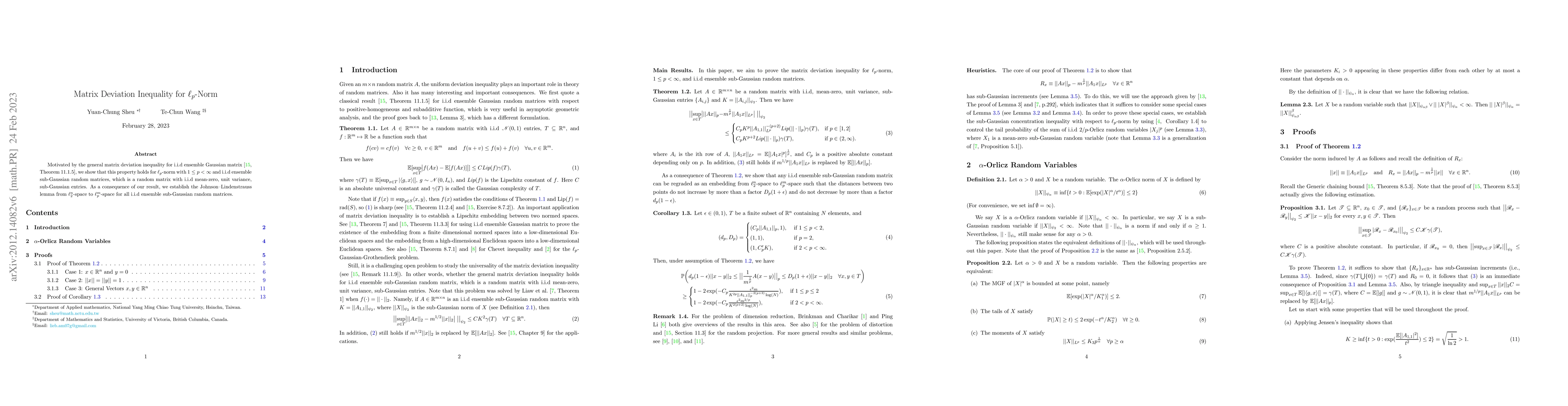 Thumbnail for Matrix Deviation Inequality for $\ell_{p}$-Norm