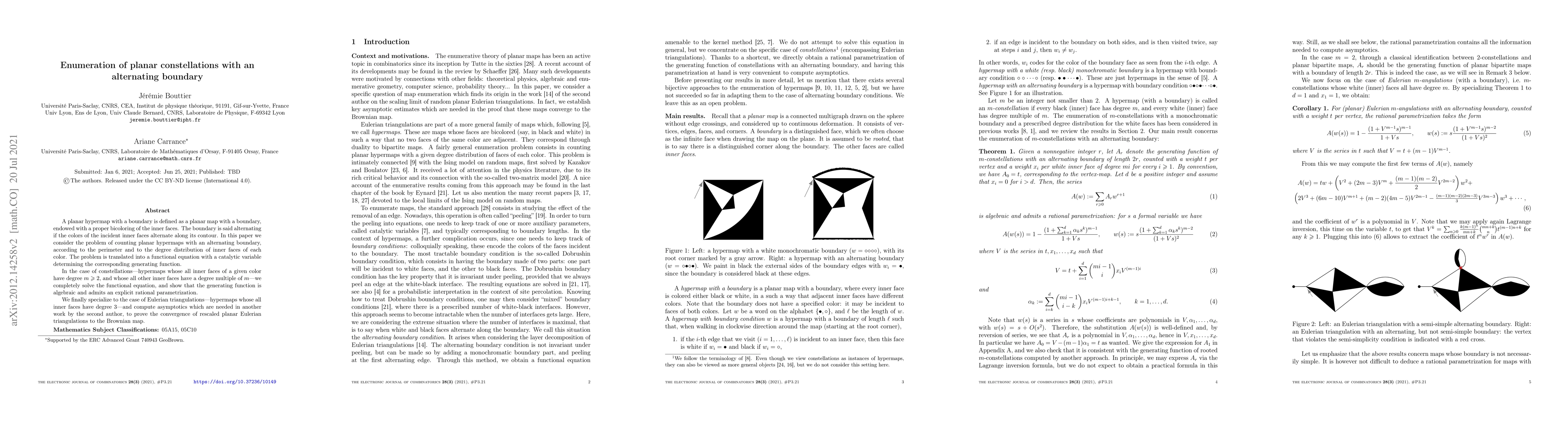Thumbnail for Enumeration of planar constellations with an alternating boundary
