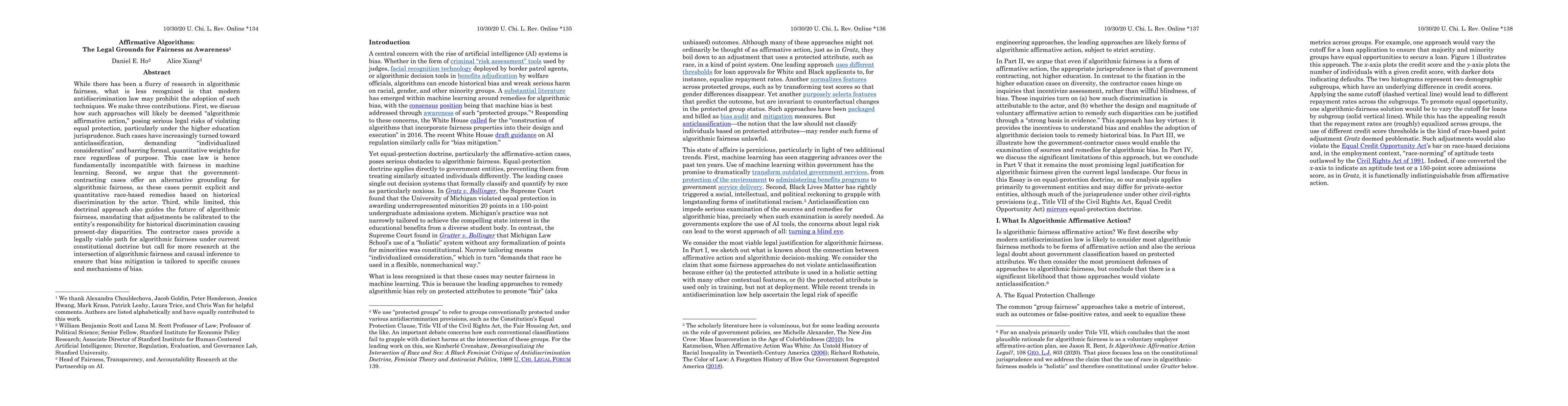 Thumbnail for Affirmative Algorithms: The Legal Grounds for Fairness as Awareness