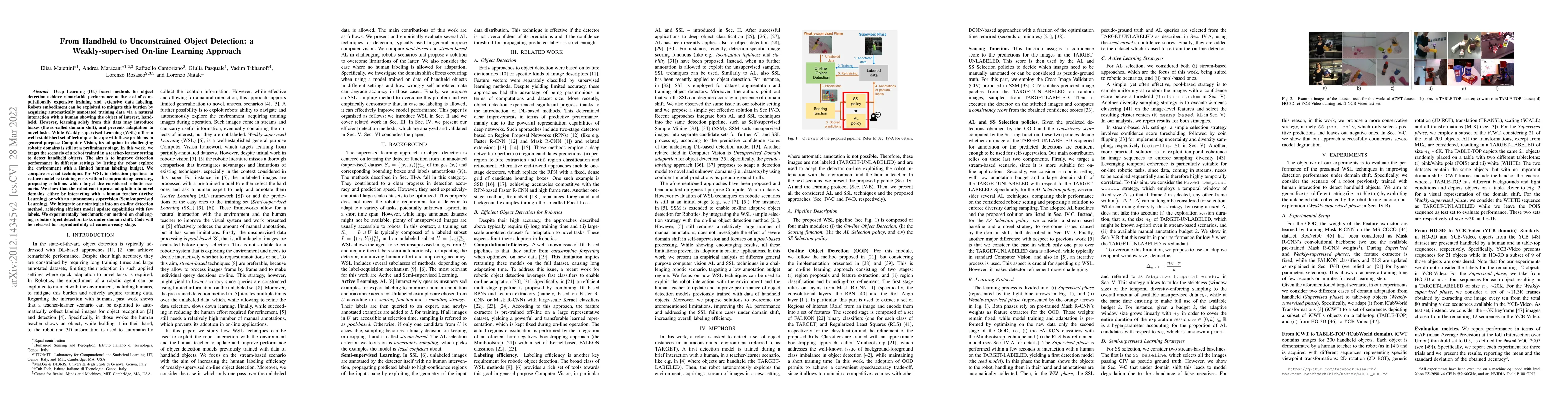 Thumbnail for From Handheld to Unconstrained Object Detection: a Weakly-supervised
  On-line Learning Approach