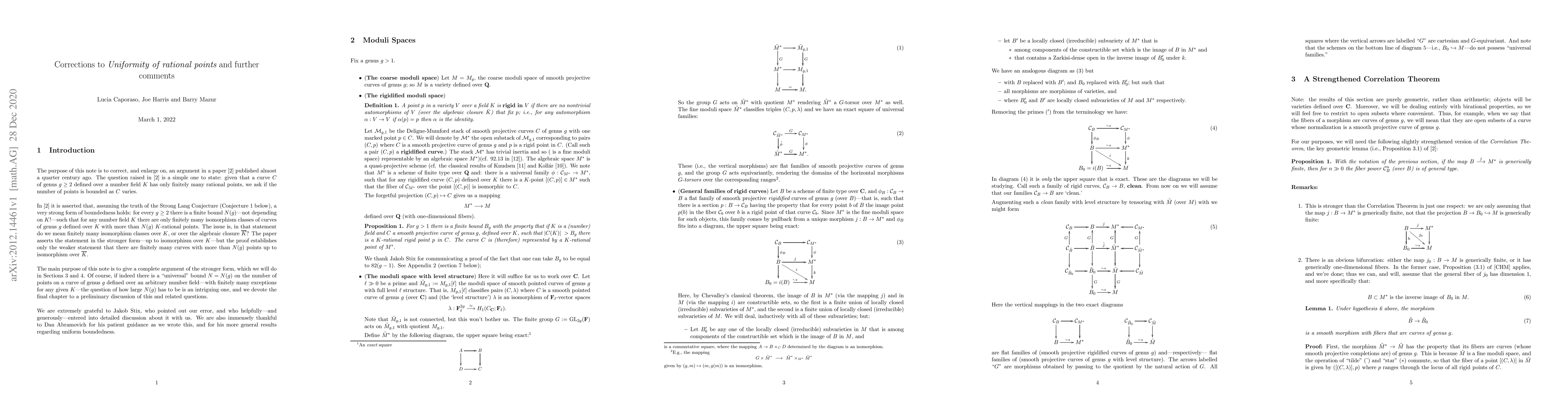 Thumbnail for Corrections to {\it Uniformity of rational points} and further comments