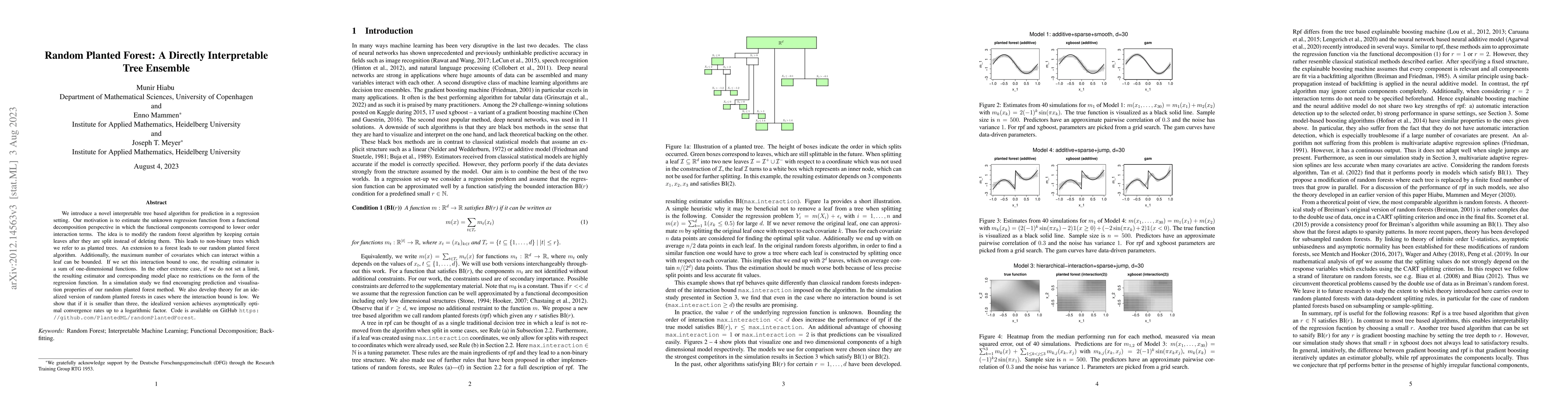 Thumbnail for Random Planted Forest: a directly interpretable tree ensemble