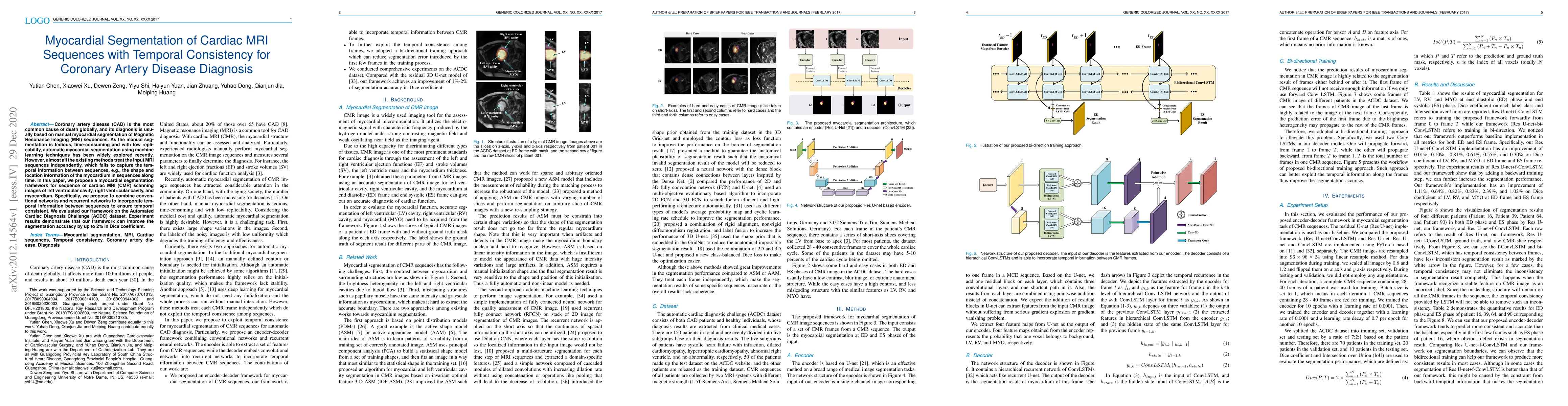 Thumbnail for Myocardial Segmentation of Cardiac MRI Sequences with Temporal
  Consistency for Coronary Artery Disease Diagnosis