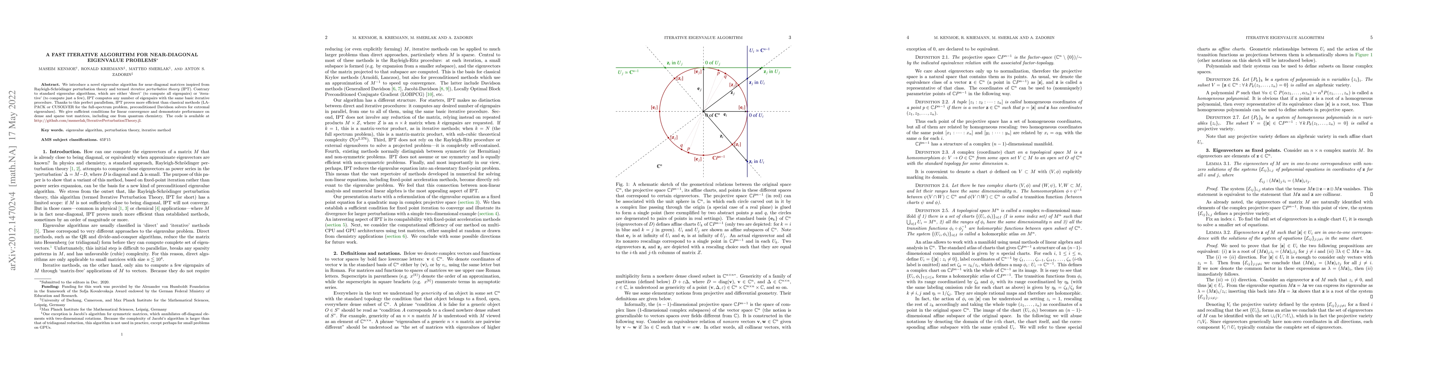 Thumbnail for A fast iterative algorithm for near-diagonal eigenvalue problems