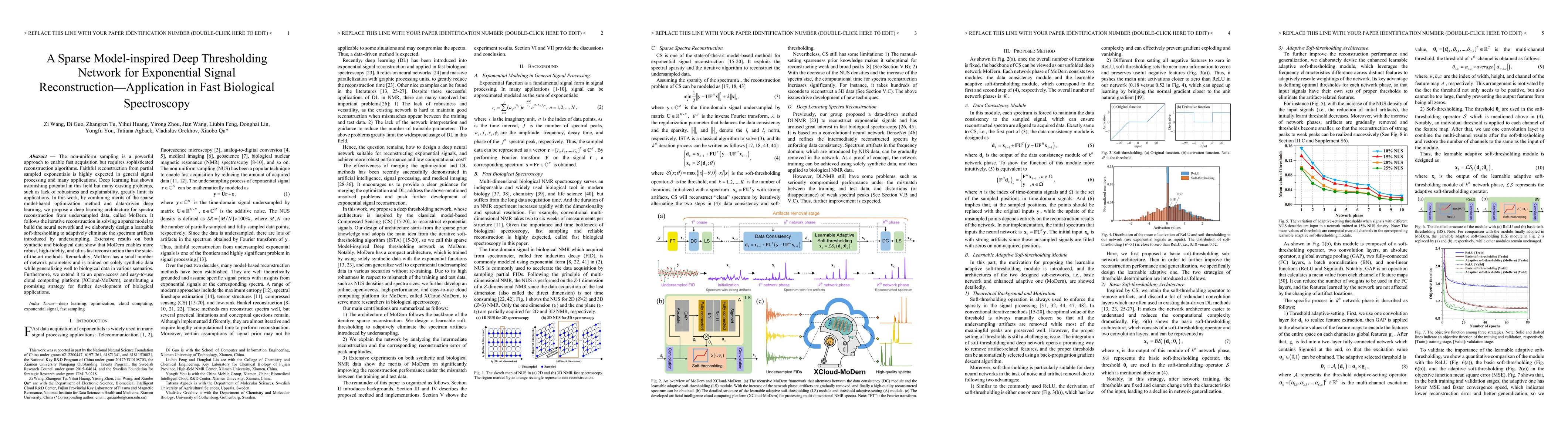 Thumbnail for A Sparse Model-inspired Deep Thresholding Network for Exponential Signal
  Reconstruction -- Application in Fast Biological Spectroscopy