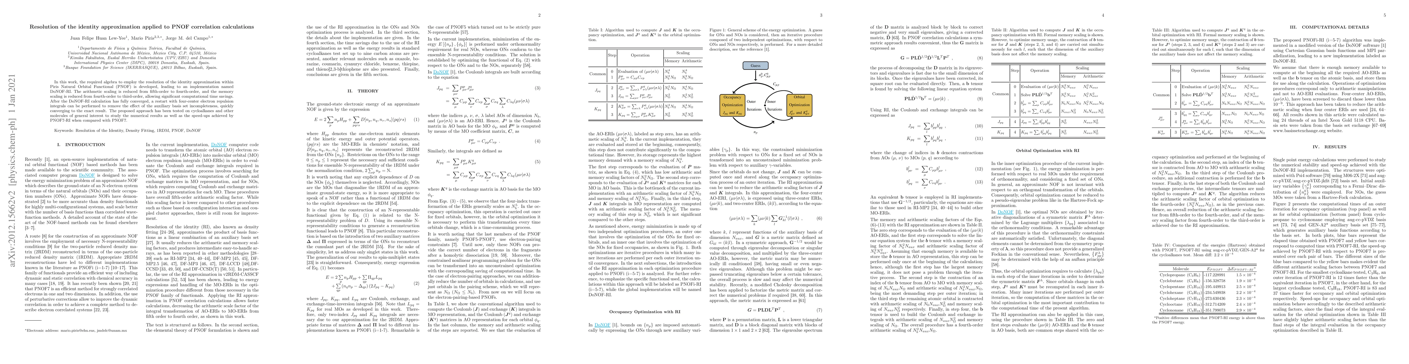 Thumbnail for Resolution of the identity approximation applied to PNOF correlation
  calculations