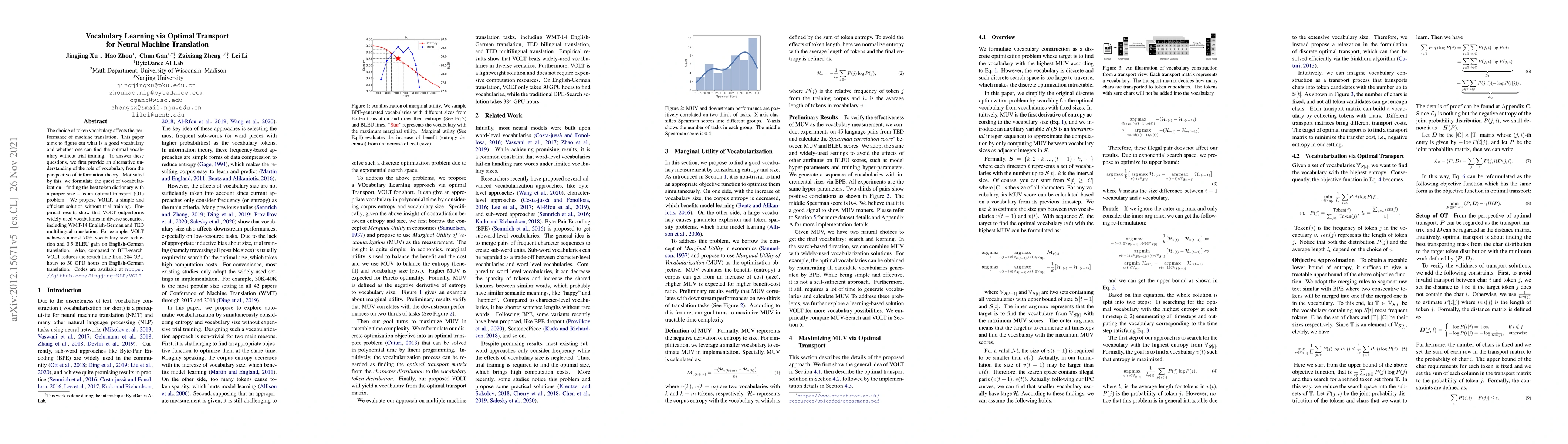 Thumbnail for Vocabulary Learning via Optimal Transport for Neural Machine Translation