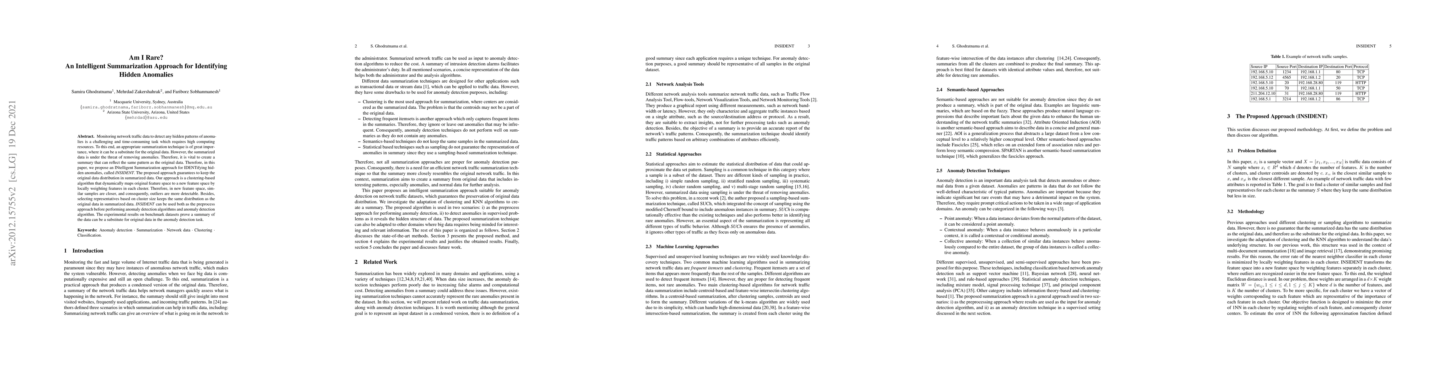 Thumbnail for Am I Rare? An Intelligent Summarization Approach for Identifying Hidden
  Anomalies