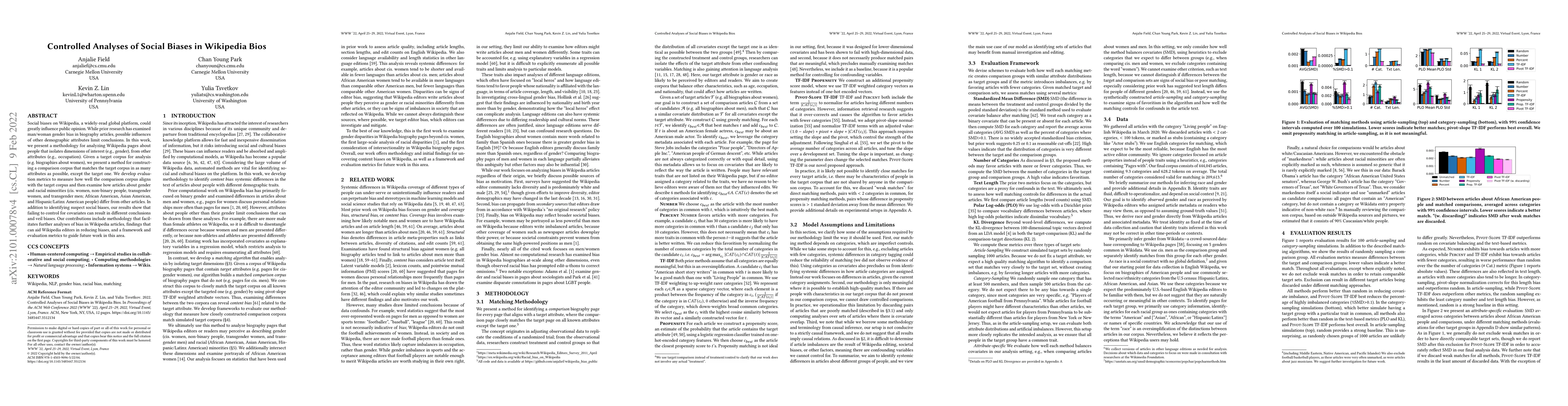 Thumbnail for Controlled Analyses of Social Biases in Wikipedia Bios