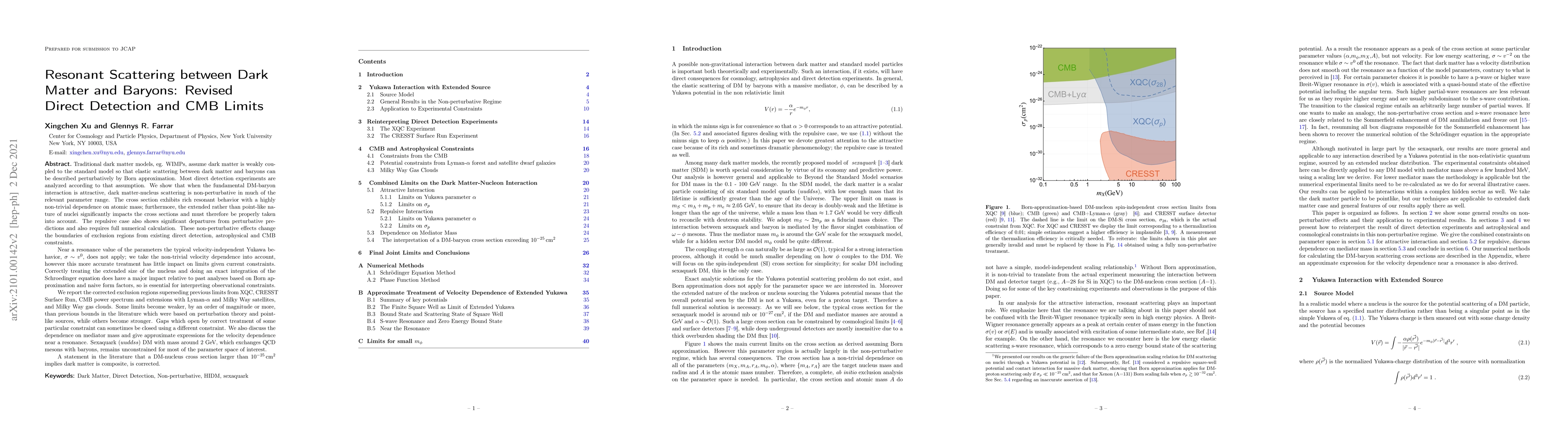 Thumbnail for Resonant Scattering between Dark Matter and Baryons: Revised Direct
  Detection and CMB Limits