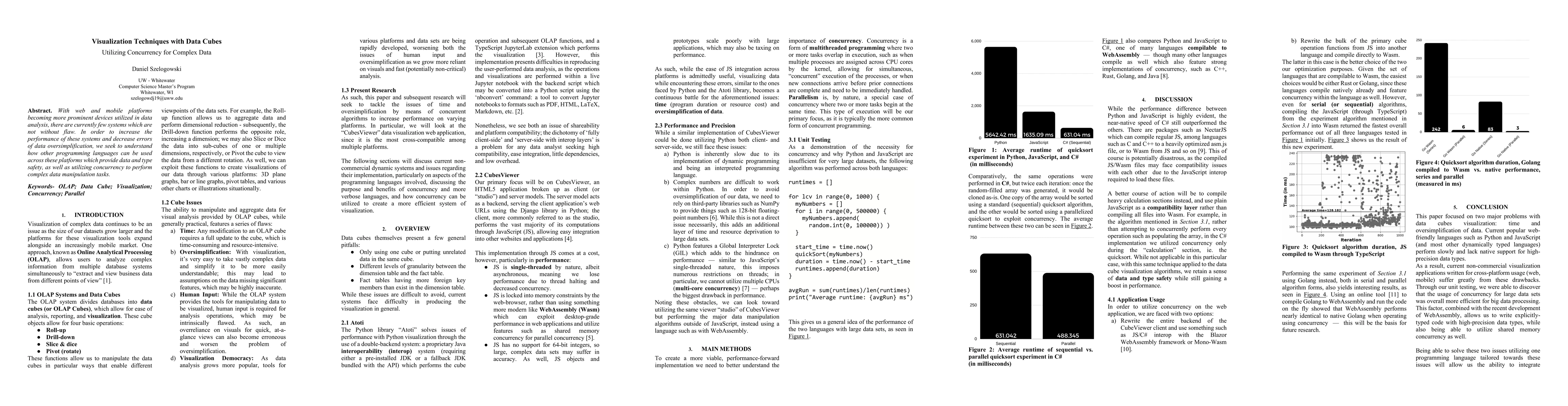 Thumbnail for Visualization Techniques with Data Cubes: Utilizing Concurrency for
  Complex Data