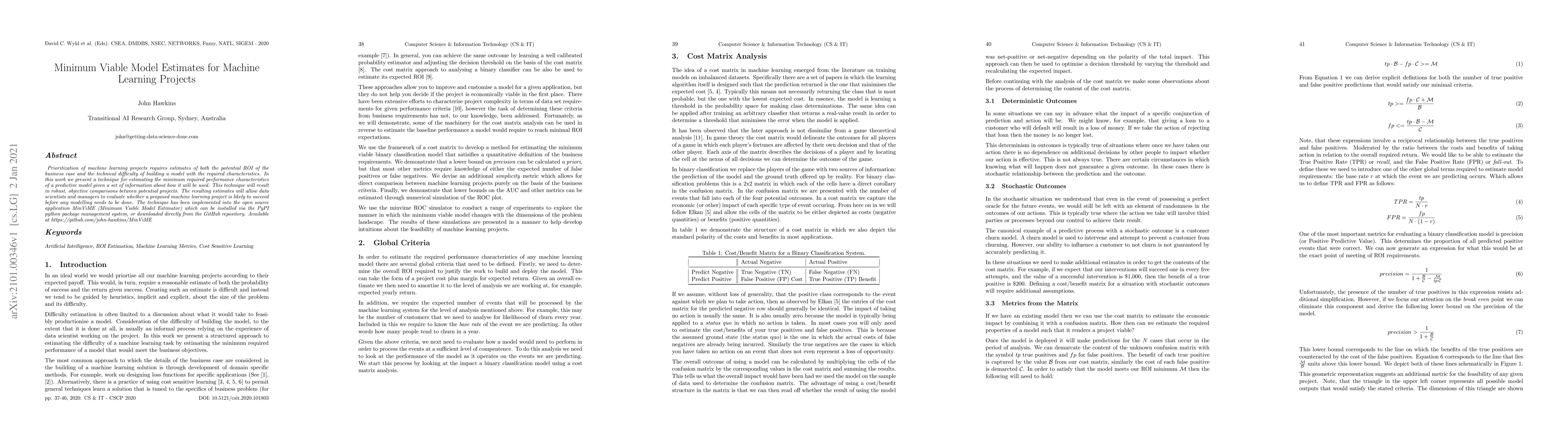 Thumbnail for Minimum Viable Model Estimates for Machine Learning Projects