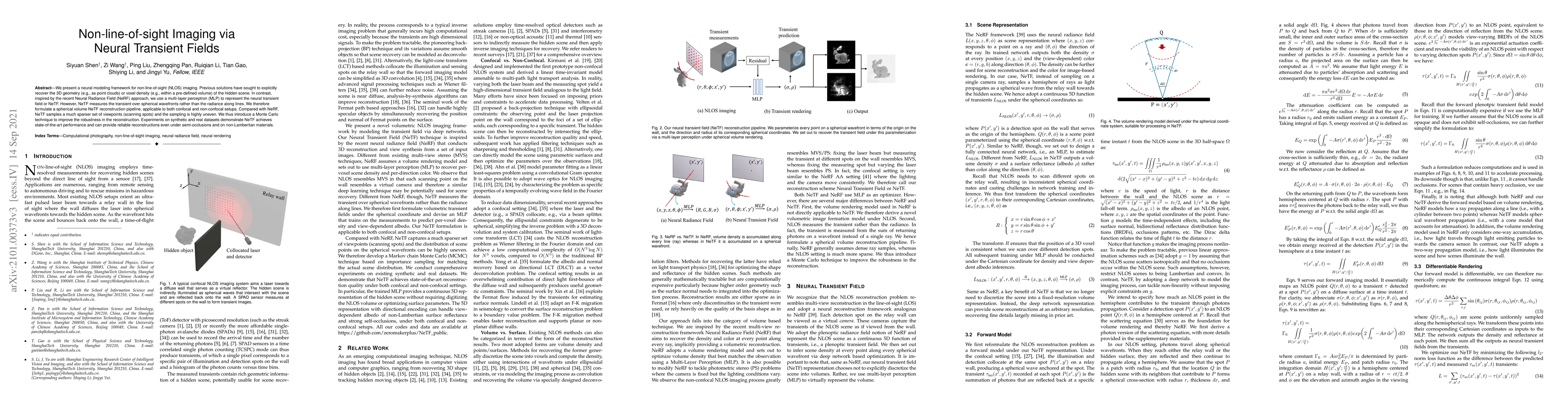 Thumbnail for Non-line-of-Sight Imaging via Neural Transient Fields