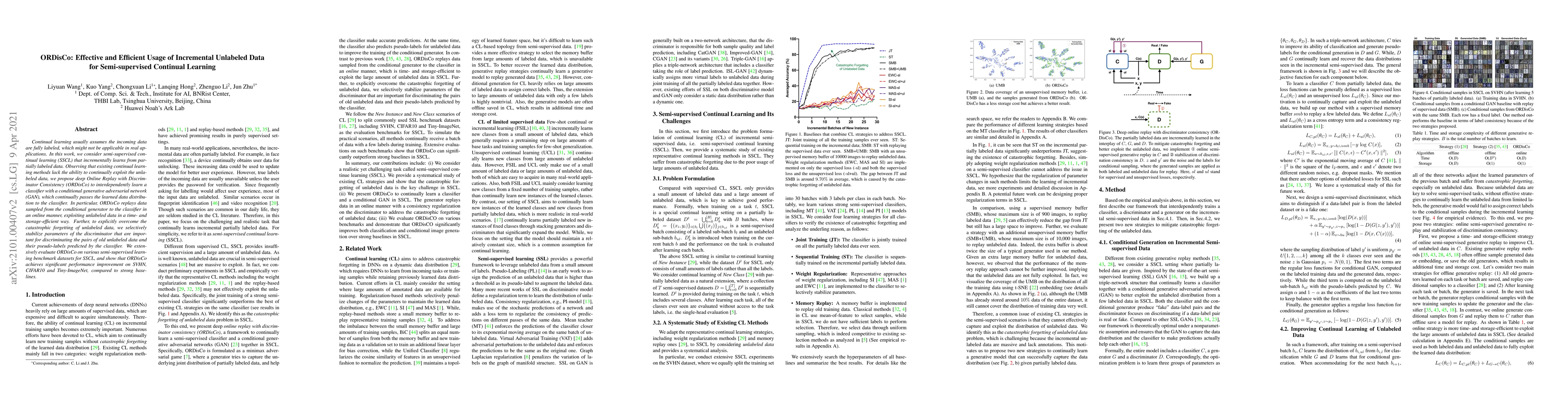 Thumbnail for ORDisCo: Effective and Efficient Usage of Incremental Unlabeled Data for
  Semi-supervised Continual Learning