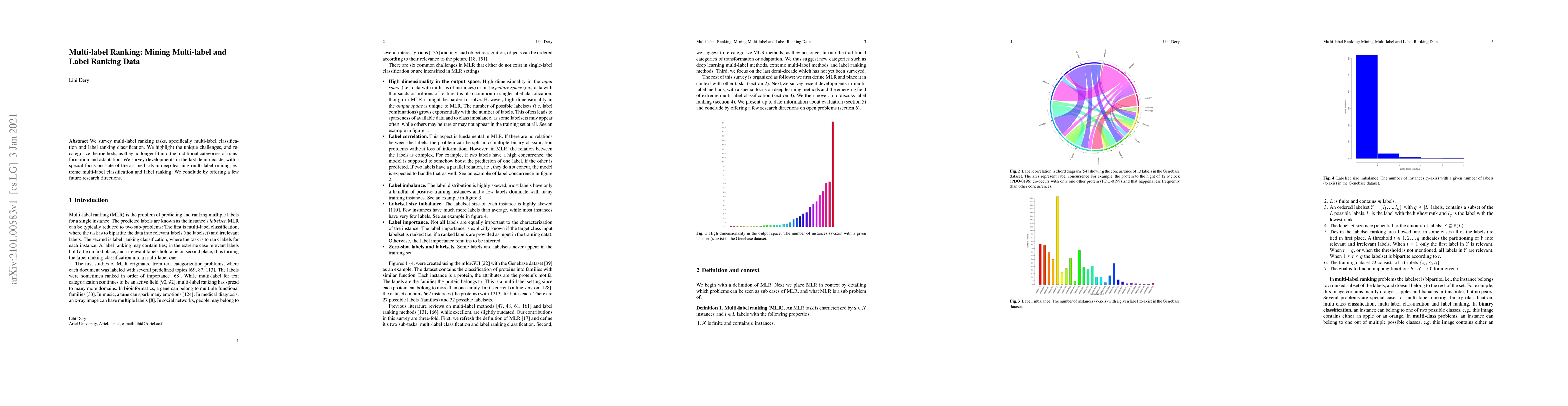 Thumbnail for Multi-label Ranking: Mining Multi-label and Label Ranking Data