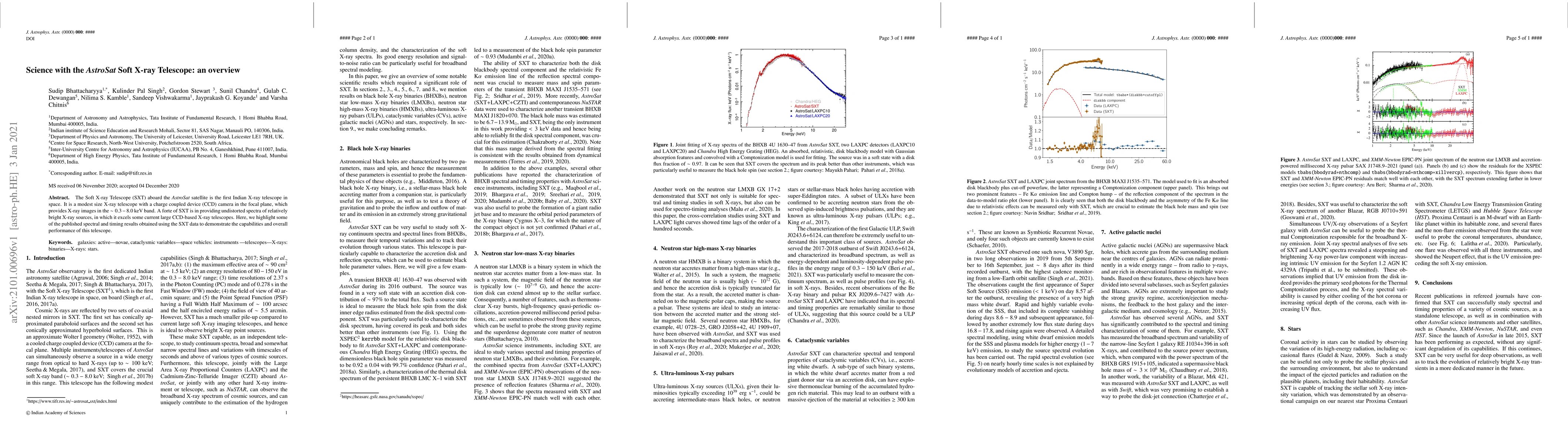 Thumbnail for Science with the $AstroSat$ Soft X-ray Telescope: an overview