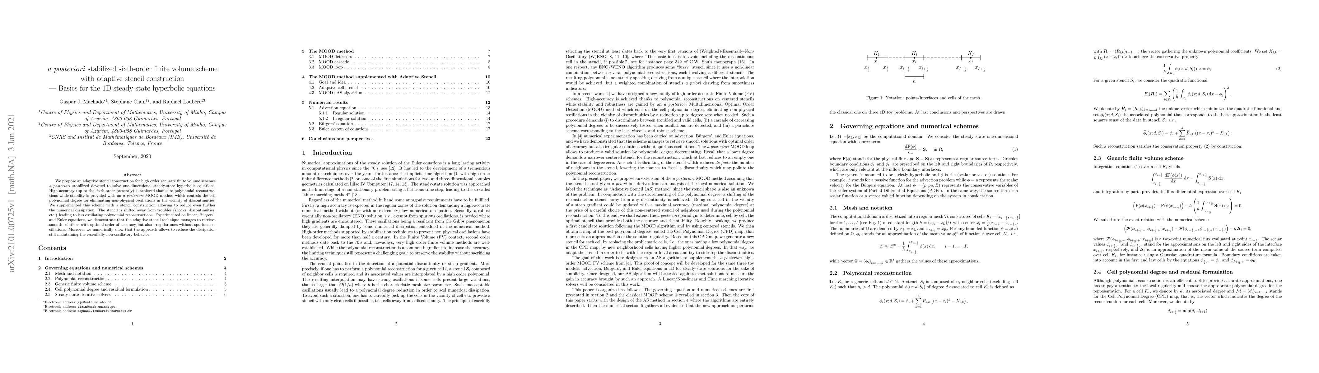 Thumbnail for a posteriori stabilized sixth-order finite volume scheme with adaptive
  stencil construction -- Basics for the 1D steady-state hyperbolic equations