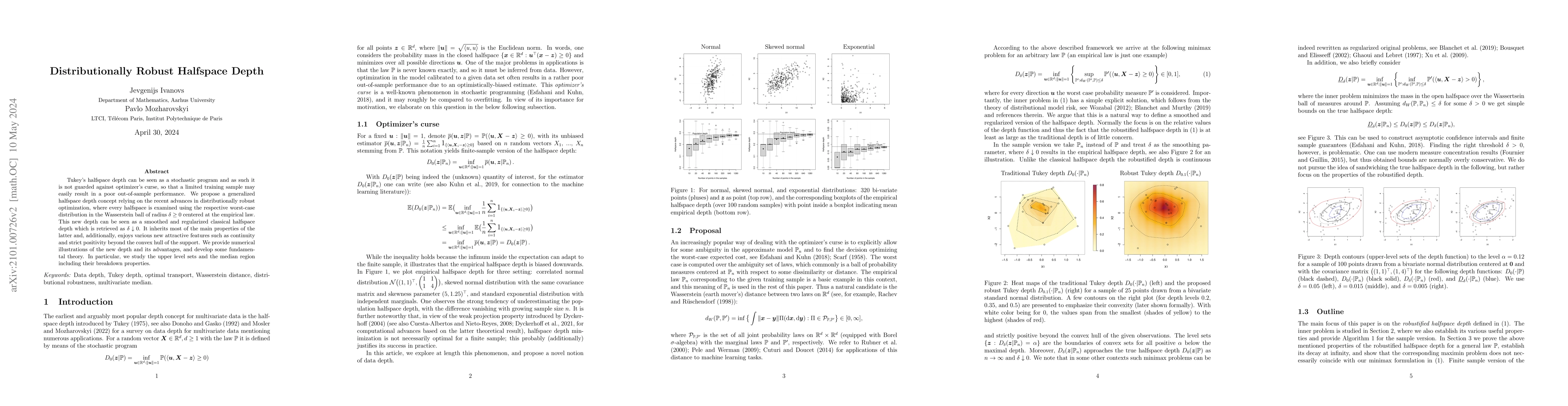 Thumbnail for Distributionally robust halfspace depth