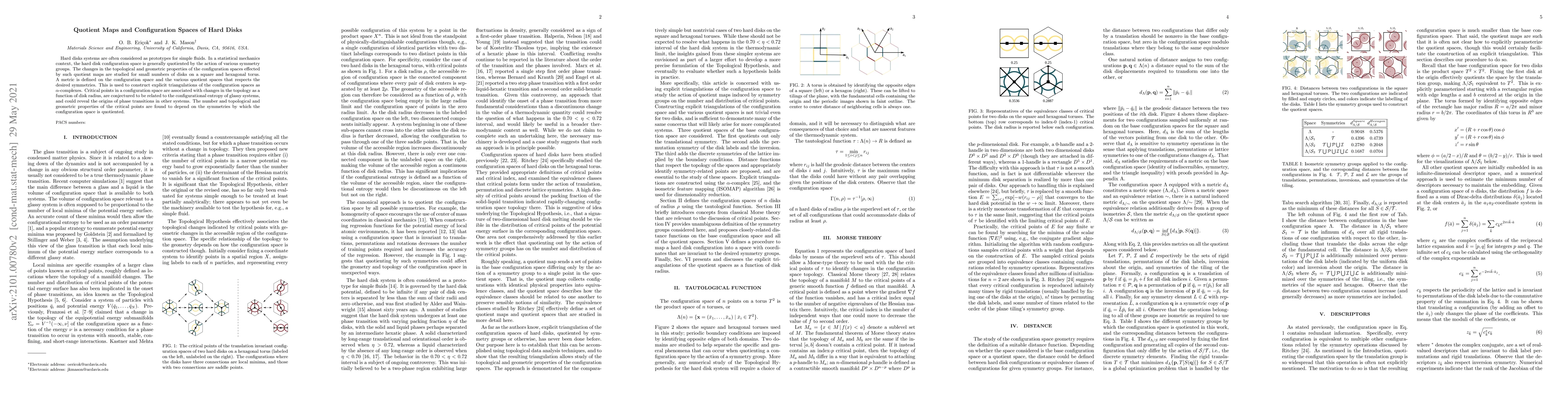 Thumbnail for Quotient Maps and Configuration Spaces of Hard Disks