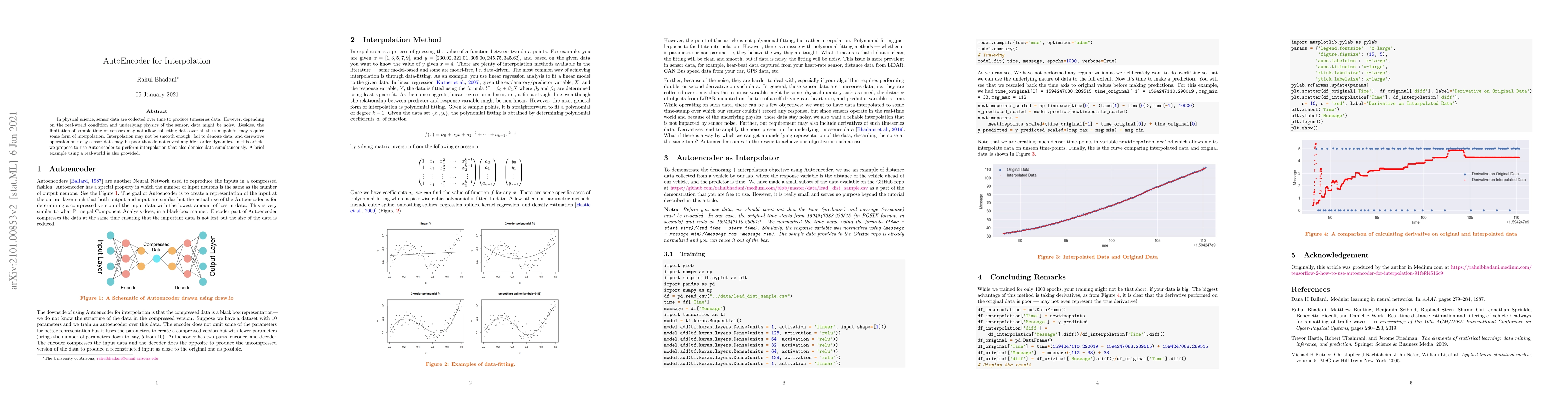 Thumbnail for AutoEncoder for Interpolation