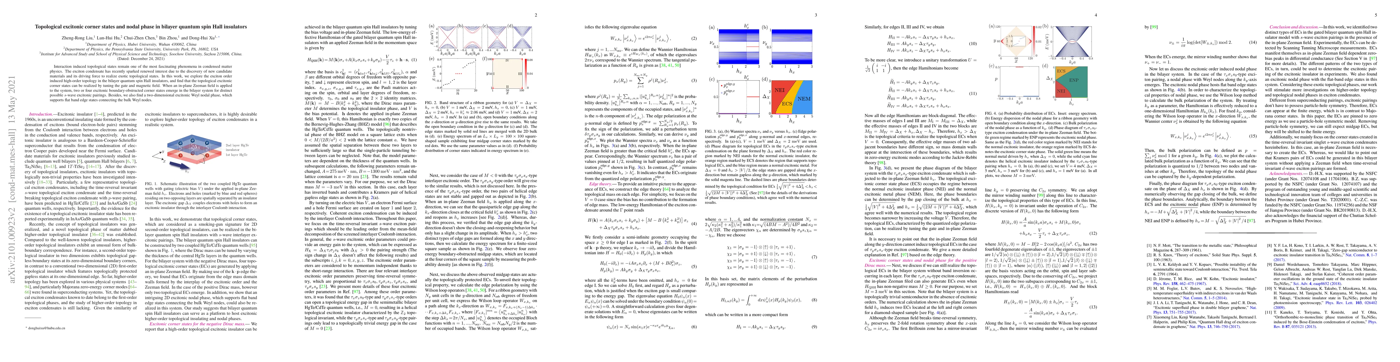 Thumbnail for Topological excitonic corner states and nodal phase in bilayer quantum
  spin Hall insulators