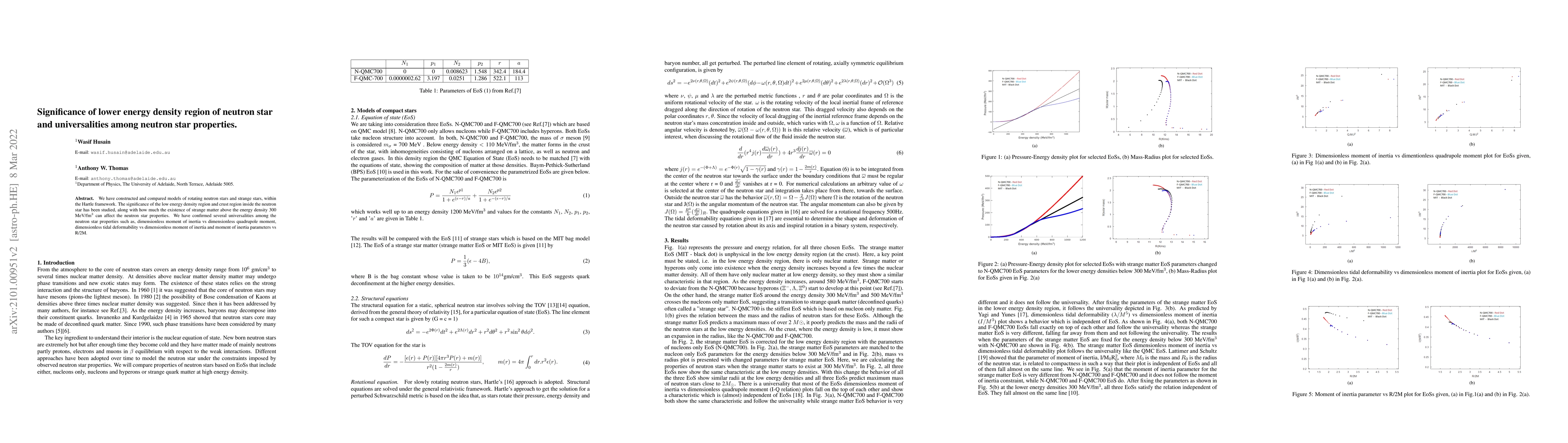 Thumbnail for Significance of lower energy density region of neutron star and
  universalities among neutron star properties