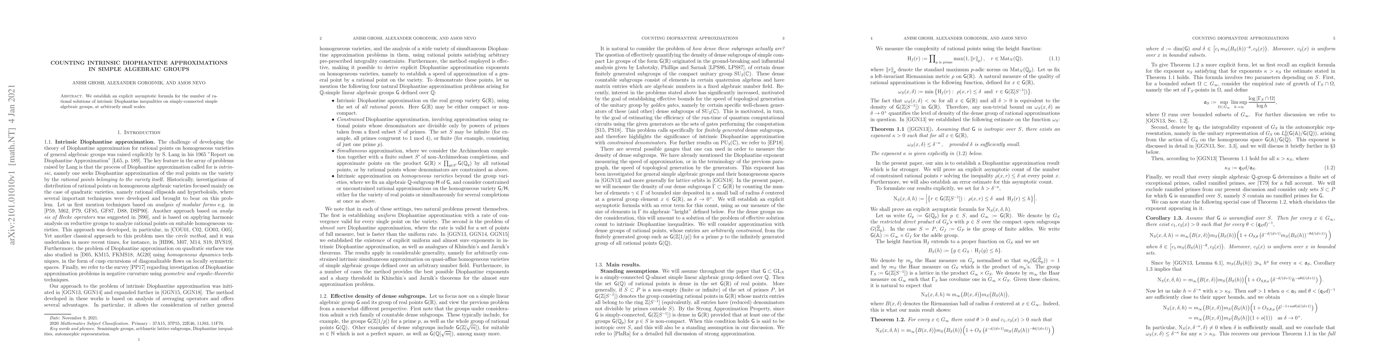 Thumbnail for Counting intrinsic Diophantine approximations in simple algebraic groups