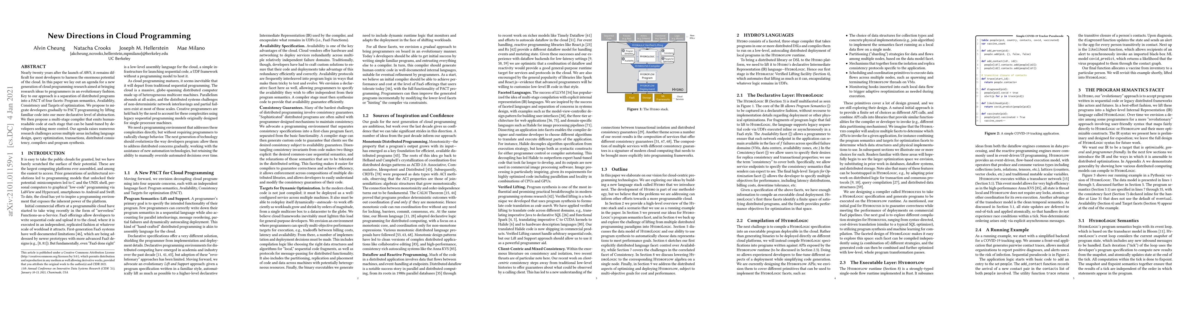Thumbnail for New Directions in Cloud Programming
