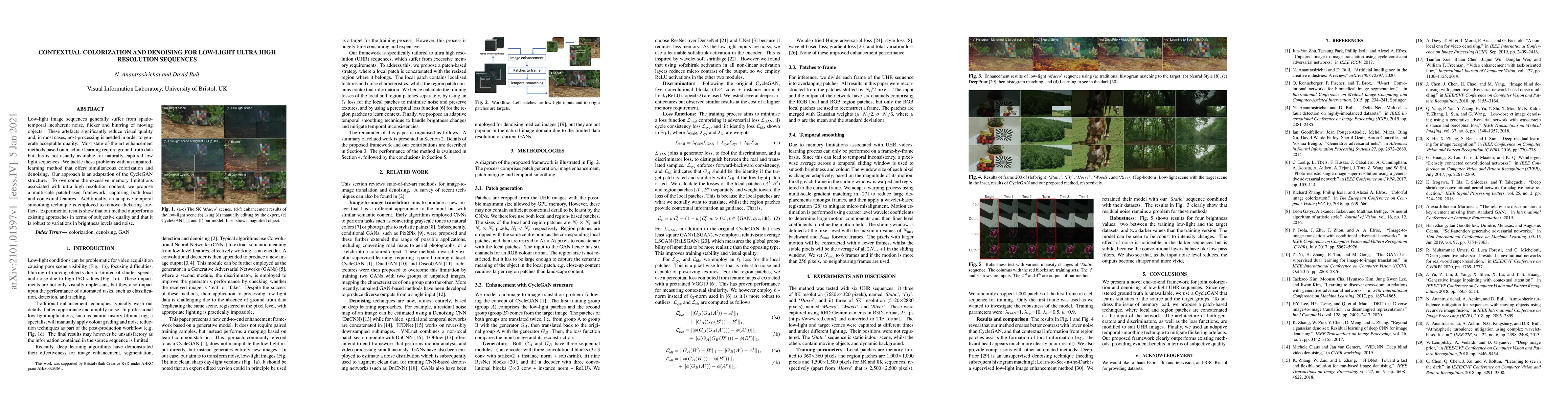 Thumbnail for Contextual colorization and denoising for low-light ultra high
  resolution sequences