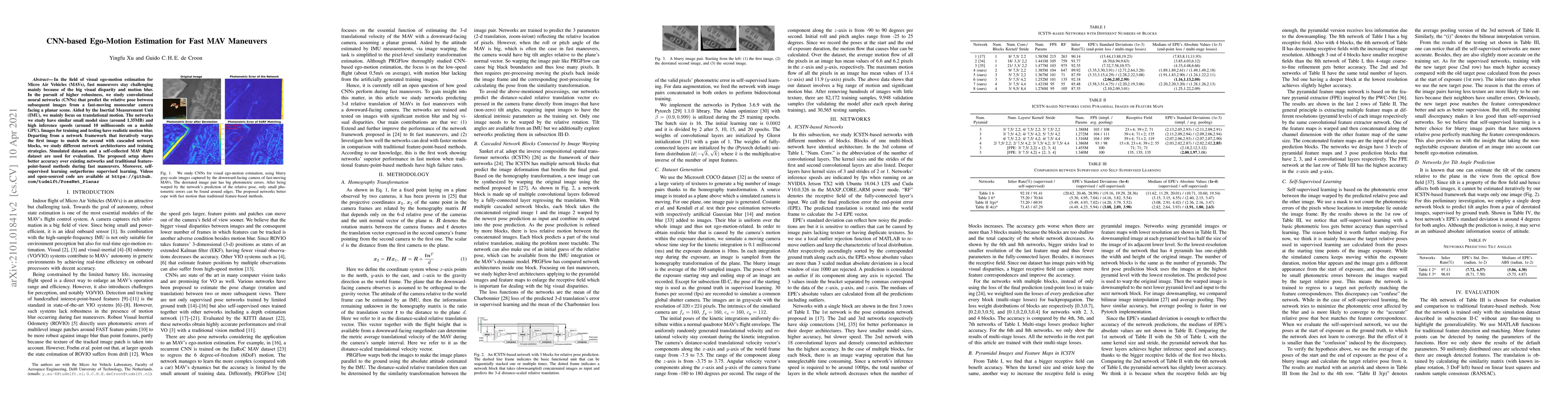 Thumbnail for CNN-based Ego-Motion Estimation for Fast MAV Maneuvers