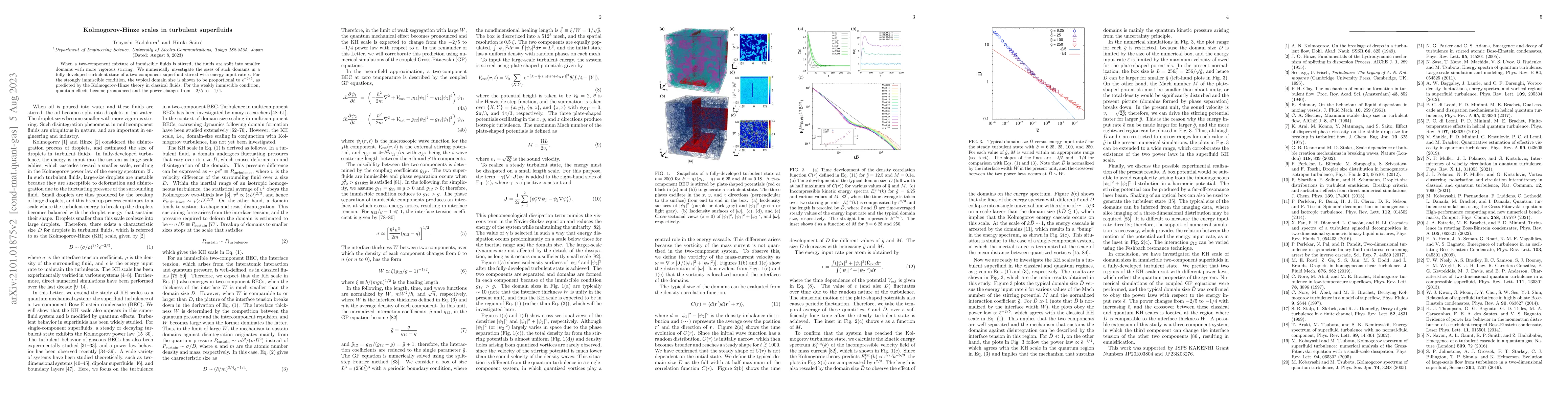 Thumbnail for Kolmogorov-Hinze scales in turbulent superfluids