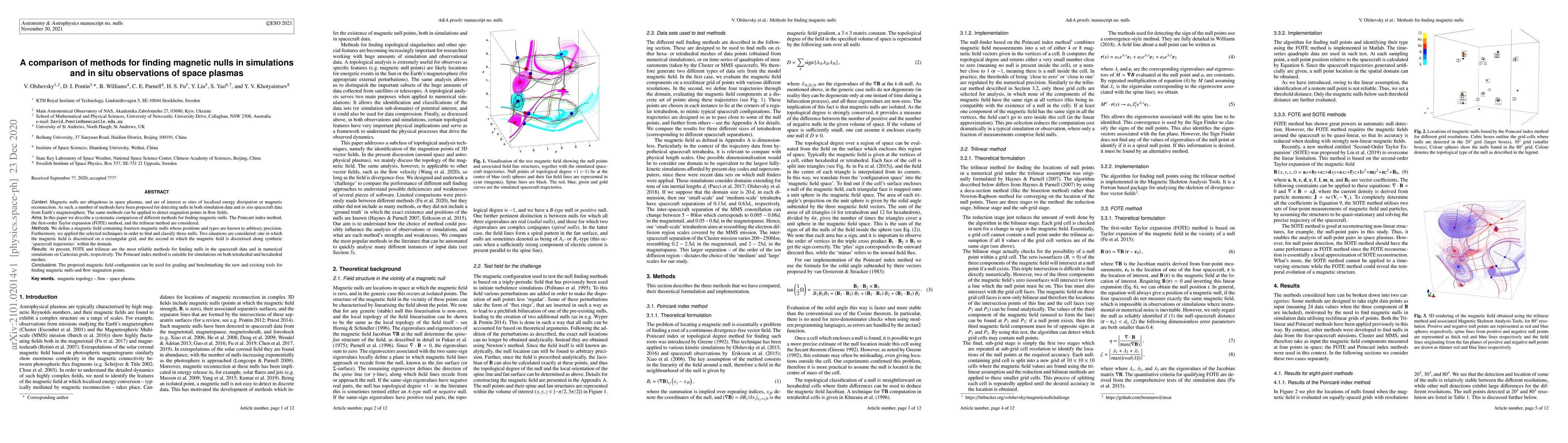 Thumbnail for A comparison of methods for finding magnetic nulls in simulations and in
  situ observations of space plasmas