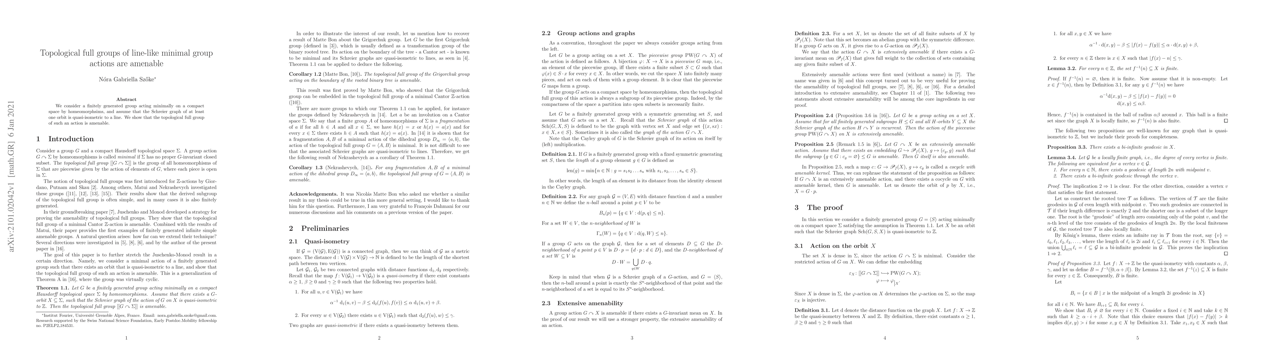 Thumbnail for Topological full groups of line-like minimal group actions are amenable