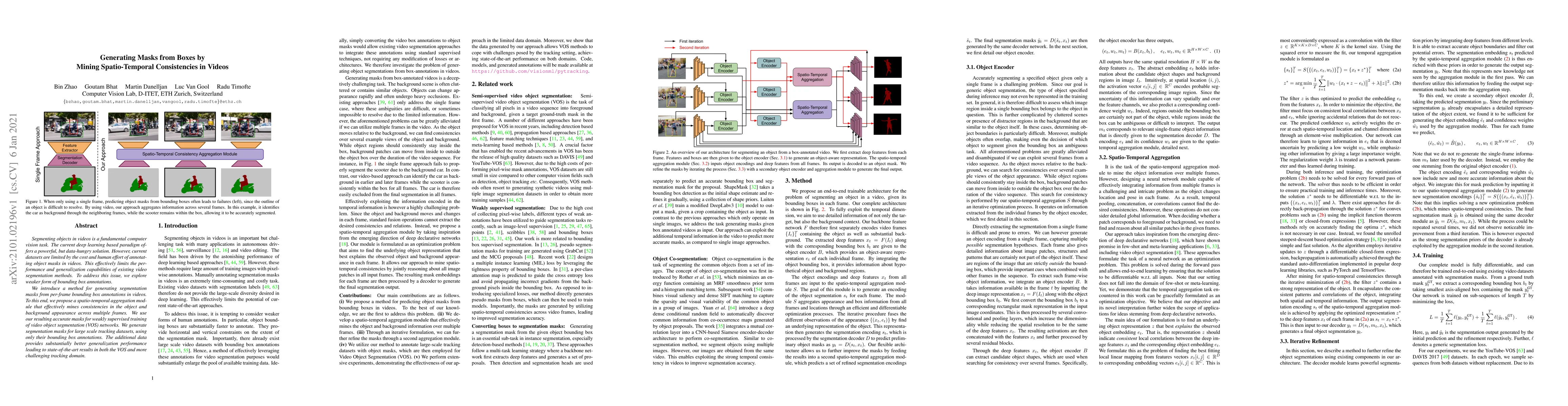 Thumbnail for Generating Masks from Boxes by Mining Spatio-Temporal Consistencies in
  Videos