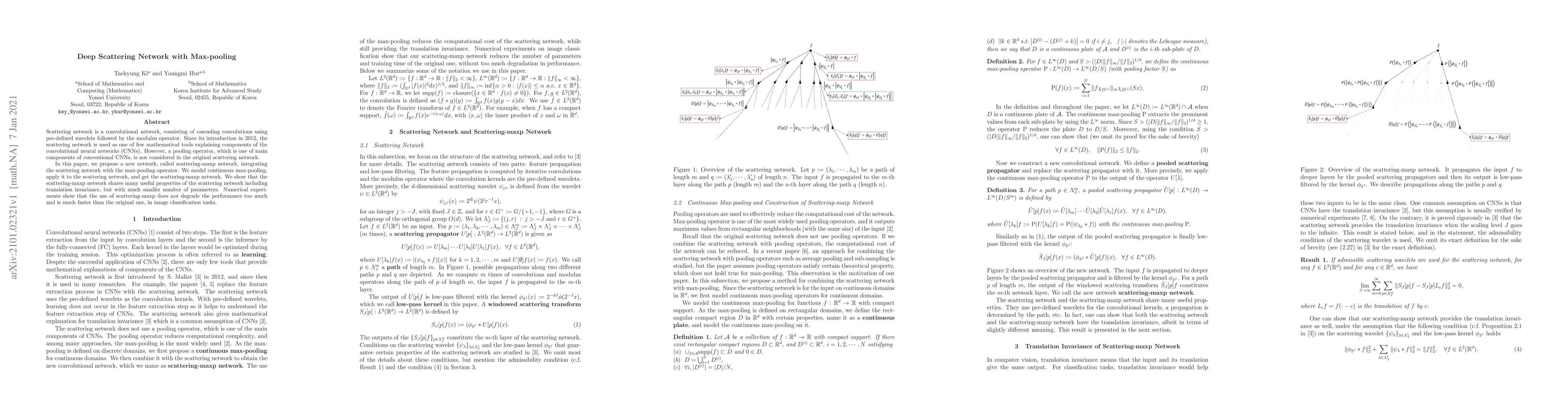 Thumbnail for Deep Scattering Network with Max-pooling