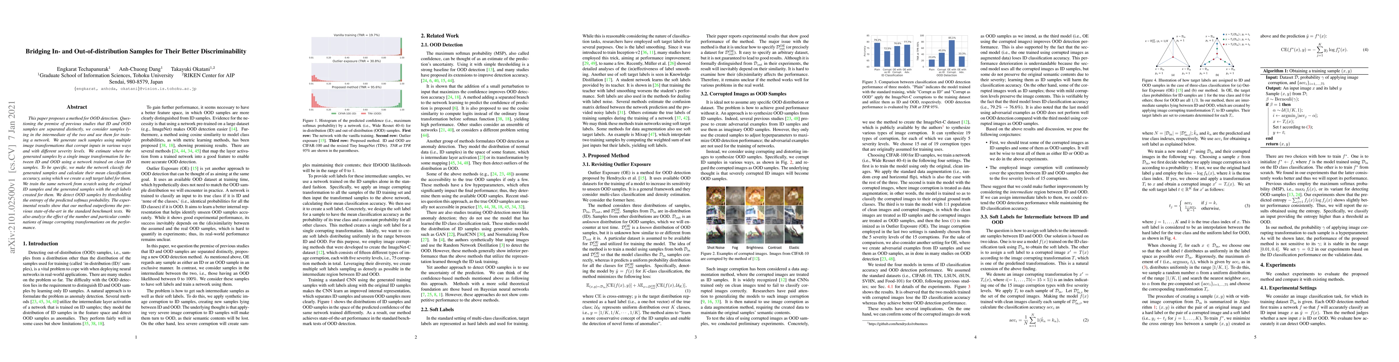 Thumbnail for Bridging In- and Out-of-distribution Samples for Their Better
  Discriminability