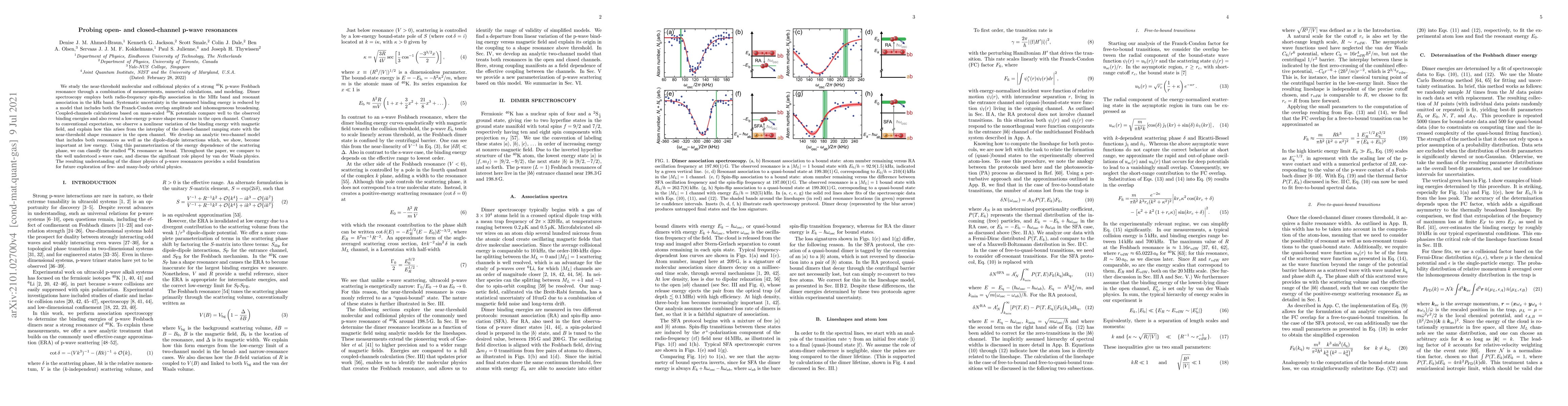 Thumbnail for Probing open- and closed-channel p-wave resonances