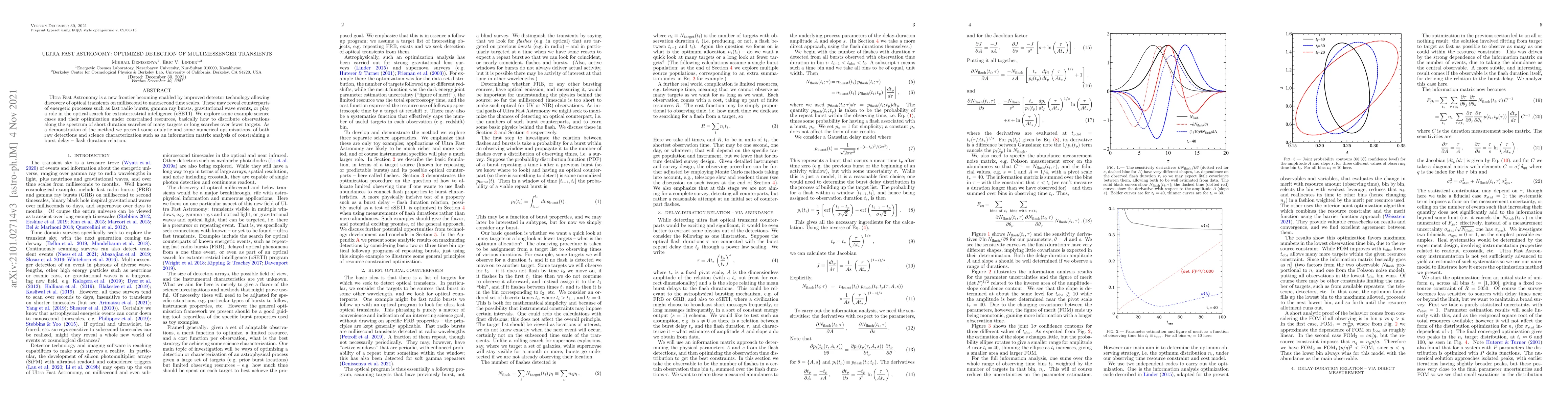 Thumbnail for Ultra Fast Astronomy: Optimized Detection of Multimessenger Transients