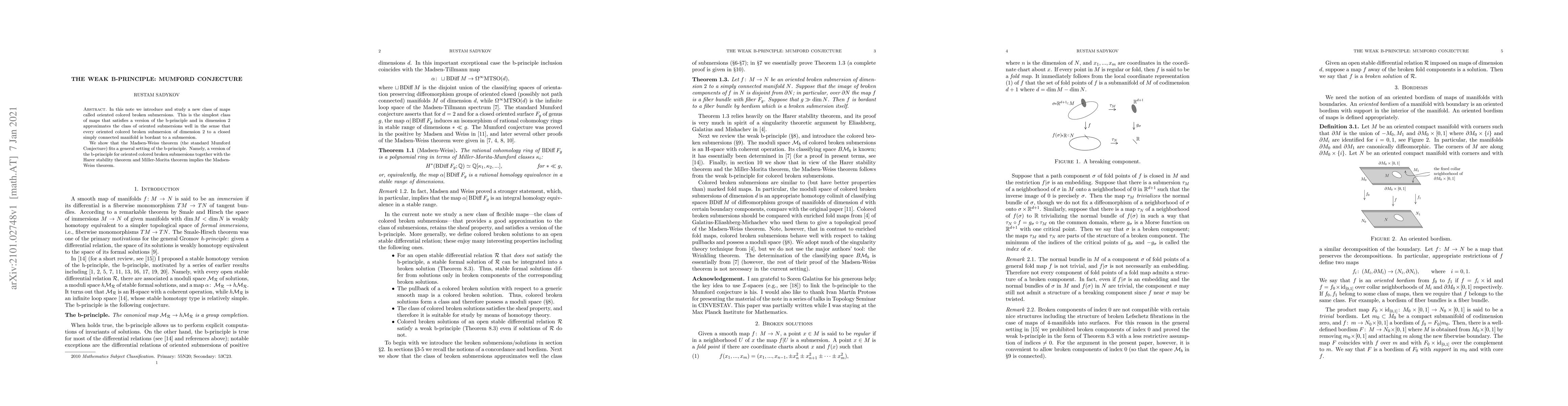 Thumbnail for The weak b-principle: Mumford conjecture