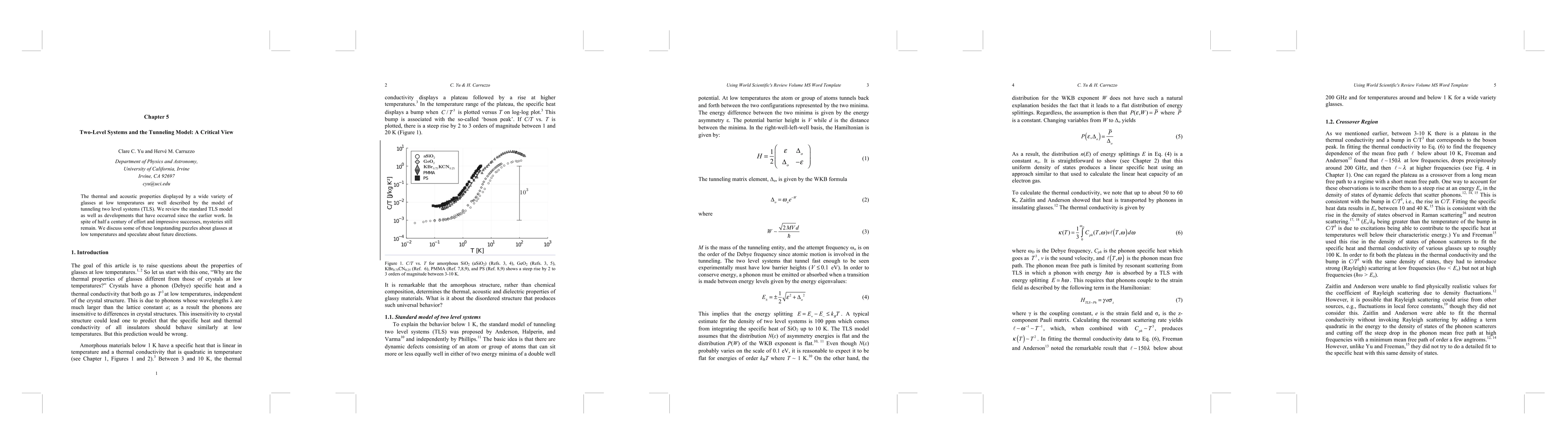 Thumbnail for Two-Level Systems and the Tunneling Model: A Critical View